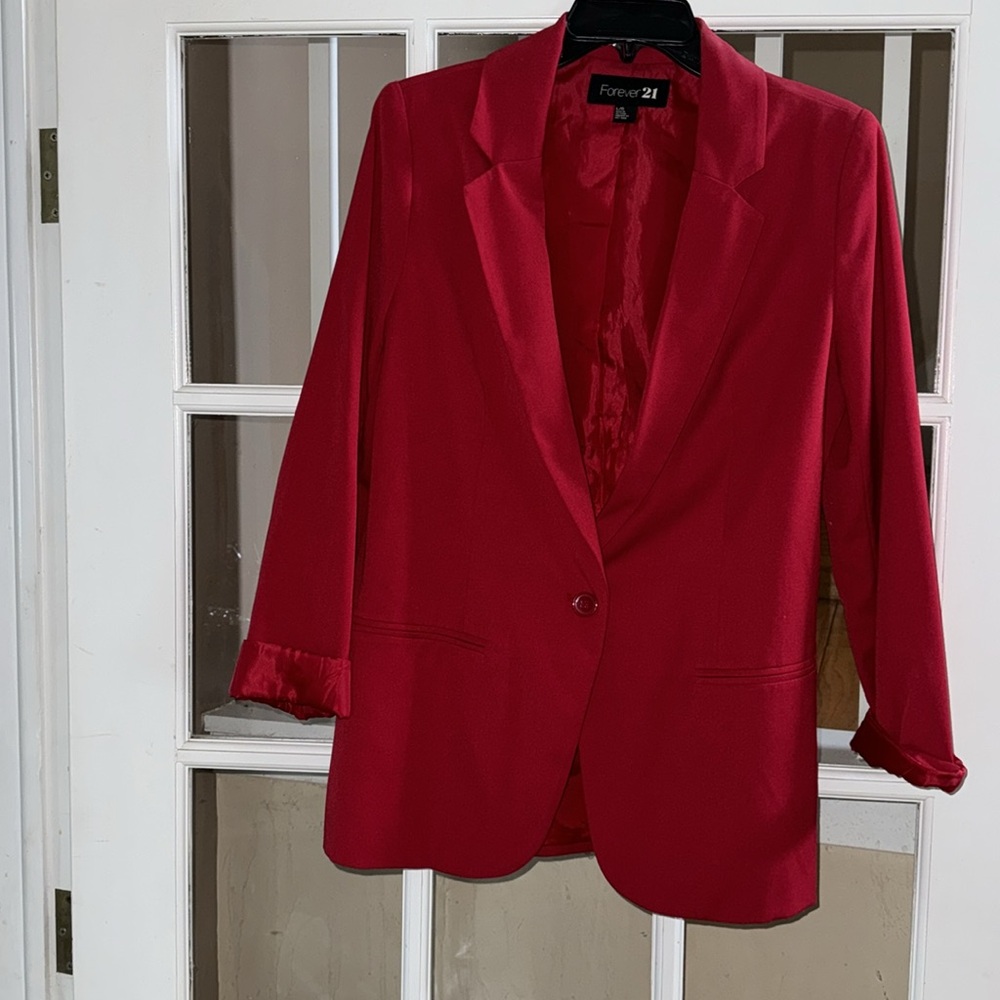 Red blazer